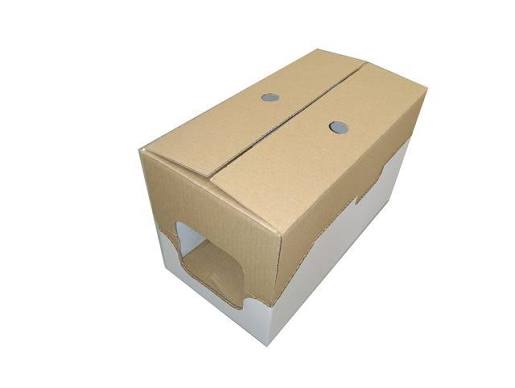 Caisse carton avec poignées